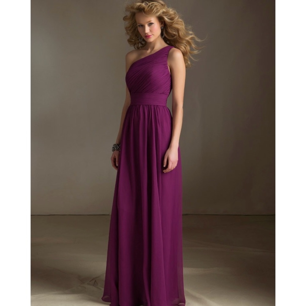 Mori Lee 20415 Bridesmaid Dress NAVY Chiffon